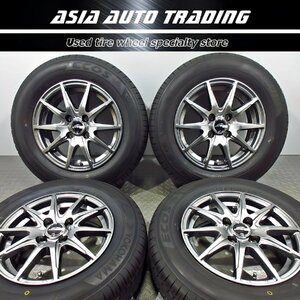 新品 未使用 MID シュナイダー SLS 5.5J+38 PCD100-4穴 ヨコハマ エコス ES31 185/70R14 2021年製造 E12 ノート GB3 フリード ランクス 等