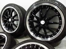 綺麗品 超バリ溝 BADX ロクサーニ クロノグラスター 8J+45 PCD114.3-5穴 TOYO プロクセス FD1 225/40R19 2022年製造 クラウン マークX CX-3_画像2