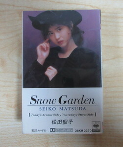 送料無料 即決 1111円 カセット 松田聖子 Snow Garden 歌詞カード付