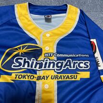 NTTコミュニケーションズ シャイニングアークス東京ベイ浦安 Shining Arcs Tokyo-Bay Urayasu ラグビー ベースボールシャツ LLサイズ_画像3