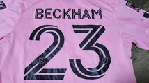 インテルマイアミユニホーム　ベッカム　元イングランド代表　元FCバルセロナメッシ、スアレス、ブスケス、アルバ在籍_画像3