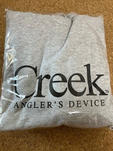 ★送料無料★Mサイズ★Creek Angler's Device qmc Logo Hoodie クリーク フーディー パーカー グレー