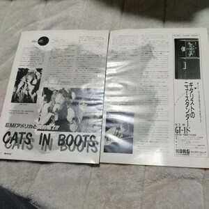 ロッキンf☆記事☆切り抜き☆JOEL＆JAM(CATS IN BOOTS)=国際電話インタビュー『EMIと契約』▽2DV ：△28