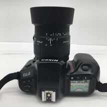 Nikon ニコン F70 ボディ SIGMA ZOOM 28-80mm 1:3.5-5.6 MACRO Φ55 シグマ レンズ LENS 一眼レフ フィルム カメラ 通電確認済み 現状品_画像3