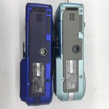 SONY ソニー Cyber-shot サイバーショット DSC-P2 水色 ブルー 2個セット コンパクト デジタル カメラ バッテリー1個付 動作未確認 現状品 _画像7