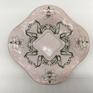 H&C ホドフ ショドフ ピンク ポーセリン 金彩 カップ＆ソーサ― ペア チェコ スロバキア Czechoslovakia pink porcelain 現状品の画像8
