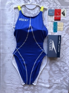 超入手困難な2002年モデル!!R.ブルー×イエロー!!超美品!! SPEEDO (スピード) 初代ファーストスキン 超締め付け＆拘束感 G-SUIT サイズ O