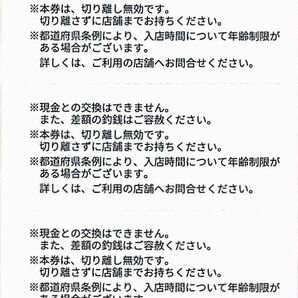 「バンダイナムコ 株主優待」 アミューズメントチケット【4冊（2000円分）】 / 有効期限2024年9月30日 / NAMJATOWN、TONDEMI、VS PARKの画像3