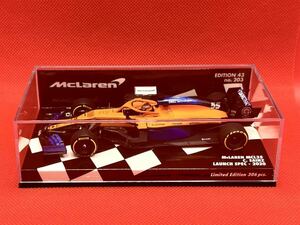 ミニチャンプス 1/43 MINICHAMPS McLaren MCL34 Launch Spec 2020 C. Sainz マクラーレン ルノー ローンチ スペック #55 537204355