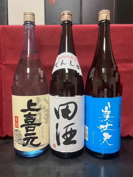 日本酒1800ml３本セット　田酒　上喜元　美丈夫