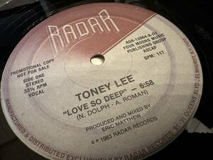 12”★Toney Lee / Love So Deep / エレクトロ・ディスコ・ブギー！