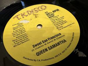 12”★Queen Samantha / Take A Chance / Sweet San Francisco / ガラージ / ダンス・クラシック！