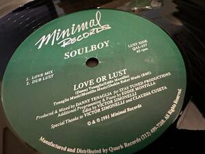 12”★Soulboy / Harmonica Track / Love Or Lust / Danny Tenaglia / ディープ・ハウス・クラシック！