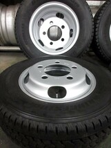 送料無料　スタッドレス　195/75R15　BS　W979　20～21年　いすゞエルフ　TM15×5J　116.5-8TC　5穴　両面再塗装　6本セット_画像3