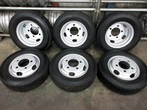 送料無料　スタッドレス　195/75R15　BS　W979　20～21年　いすゞエルフ　TM15×5J　116.5-8TC　5穴　両面再塗装　6本セット_画像1