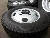 送料無料　スタッドレス　205/75R16　DUNLOP　LT03　20～21年　三菱キャンター　ふそう　新車外しXAC16×5.5K　5穴　美品　6本セット_画像2