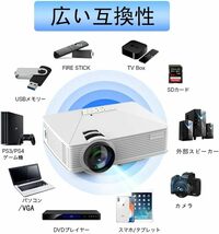 【美品・通電確認済】PONER SAUND LM2956 プロジェクター Wifi 小型 家庭用 6500lm 1080Pフル HD 対応 スピーカー内蔵 携帯電話無線/有線_画像4