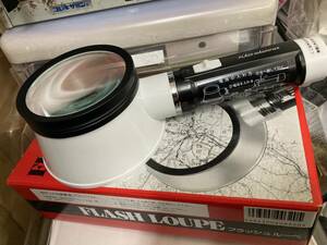 FLASH LOUPE ライト付拡大鏡/M-320 フラッシュルーペ☆未使用