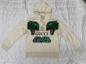 GUCCI グッチ　タイガーコットン スウェットシャツ　パーカー　サイズM