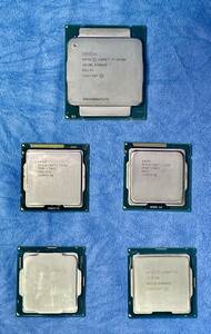 中古CPU INTEL I7-9700,I7-5930K,I7-8700K が各1個,I7-2600K が2個の計5個