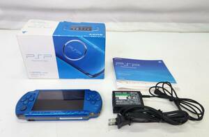 【9892】1円~ SONY PSP PSP-3000 CARNIVAL BLUE ブルー ゲーム機 PlayStation Portable 一部確認済 中古品