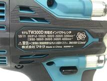 【9486】makita マキタ 充電式インパクトレンチ TW300D 18V 電動工具 動作確認済み 中古品　_画像4