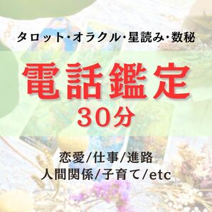 電話鑑定 電話占い 30分 質問し放題 鑑定書