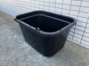 メダカ 水草 スイレン 飼育ケース56L 2個セット ブラック 黒★オーバーフロー機構 ビオトープ 容器 睡蓮