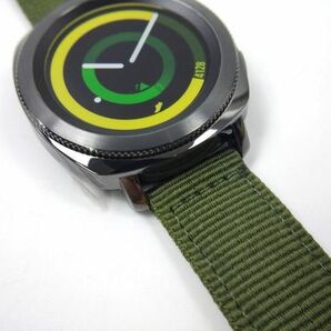 ナイロン製ミリタリーストラップ 交換用腕時計ベルト アーミーグリーン 18mmの画像6