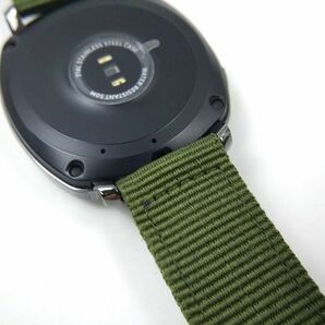 ナイロン製ミリタリーストラップ 交換用腕時計ベルト アーミーグリーン 18mmの画像5