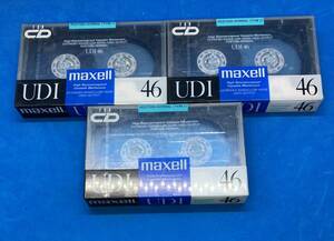 maxell　UDI 46分　ノーマルテープ　3本セット　未開封品　当時もの　UD1