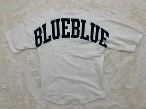 ハリウッドランチマーケット　BLUE BLUE×Russellコラボ　バックプリント半袖Tシャツ Sサイズ