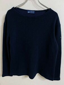 SAINT JAMES St. James wool bus k shirt long sleeve T shirt T6 size navy 