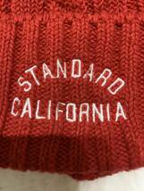 STANDARD CALIFORNIA コットンニットキャップ 赤_画像4