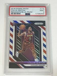 【COLLIN SEXTON】2018 PANINI RED/WHITE/BLUE PRIZM RC PSA-9 MINT 