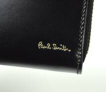 未使用 Paul Smith ポールスミス コードバン ラウンド ウォレット 長財布 黒 ブラック_画像8