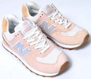 訳あり 未使用 New Balance ニューバランス 574 スニーカー ピンク 23.5cm (US6.5) WL574RB2