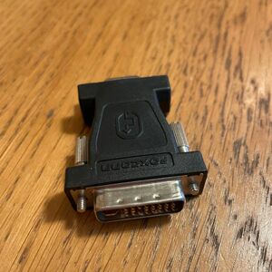 送料無料　モニター変換アダプタ アナログRGB(VGA) １点　黒(2)