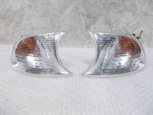 * super-discount!*BMW E46 3 series steering wheel position unknown original corner lamp light clear lens left right set 6315106223 1315106224 / R2-1594