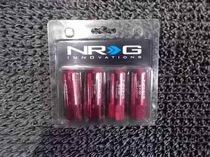 ★新品!☆NRG ロング ラグナット 貫通 レッド M12×1.5 LN-470RD / 2J12-689