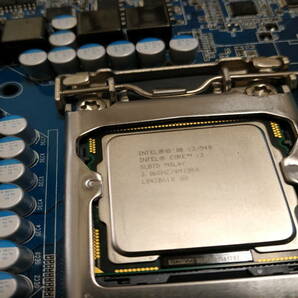 CPU intel core i3-540 MOTHER BOARD GIGABYTE GA-H55M-D2H CPU+マザーボード+2Gx2メモリセット品の画像3