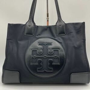 大人気 大容量●TORY BURCH トリーバーチ トートバッグ ハンドバッグ ビジネス エラ A4 レザー メンズ レディース 黒 ブラック の画像2