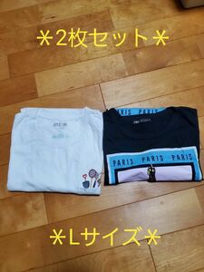 2枚セット☆ ZARA UNIQLO Tシャツ 半袖 まとめ売り