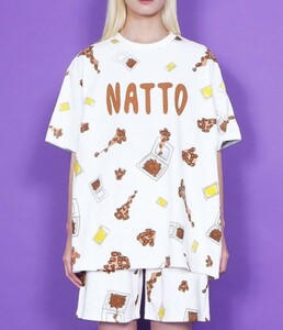 PUNYUS納豆Tシャツ4プニュズNATTO