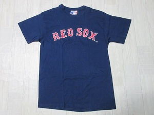 『 送料無料！』貴重【美品！】USA製！《MLB・メジャーリーグ》【ボストン・レッドソックス RED SOX】『フルーツオブザルーム』Tシャツ・L