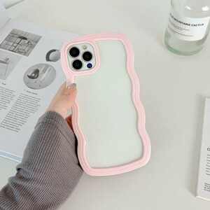 D在庫処分 ピンク iPhone 13 Pro Max ケース カバー 可愛い 女性 人気 アイフォン 保護 丈夫 頑丈 耐衝撃 裏面 透明 持ちやすい Apple