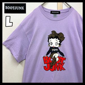 BOOTJUNK ベティブープ BETTY BOOP ベティちゃん 紫 L ベティちゃん ベティブープ Tシャツ