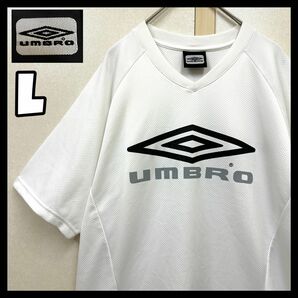 UMBROゲームシャツ Y2K デサント製　アンブロtシャツ Lサイズ UMBRO アンブロ サッカー フットサル ゲームシャツ