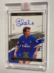 2021 Panini Impeccable EPL Soccer On-Card Autograph Gianfranco Zola /99 ジャンフランコ・ゾラ 直書きサインカード