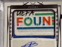 2022 Leaf Trinity Soccer Patch Jersey Autograph Pedri 1/1 ペドリ 実使用パッチジャージ直筆サインカード_画像2